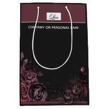 Elegantes dunkles schwarzes romantisches Rosenblum