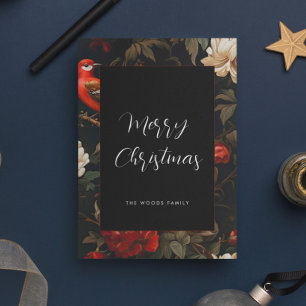 Elegantes dunkles vintage Frohe Weihnachten
