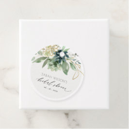 Elegantes, duskyfarbenes blaues, durchsichtiges Br Geschenkanhänger