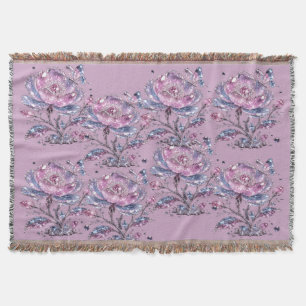 Elegantes Dusty-Rose-Blumenmuster-Design Decke