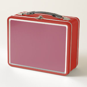 Elegantes Dusty Rose Kissen Metall Brotdose