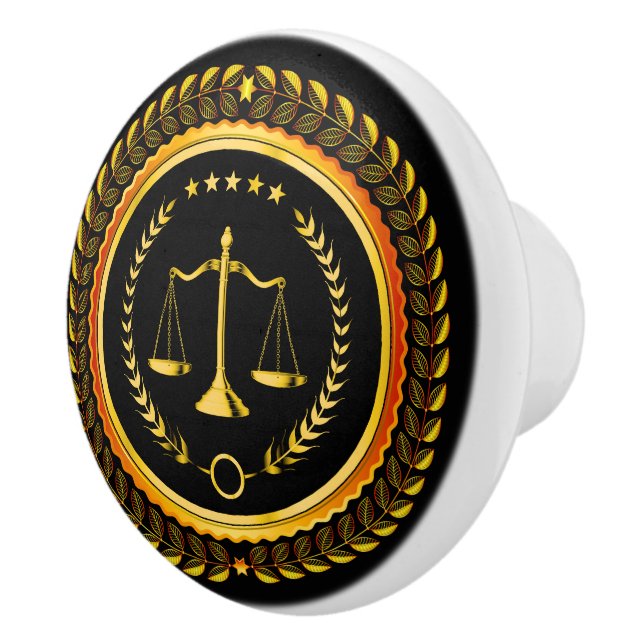 Élégantes échelles de la justice Boutons de tiroir (Droite)