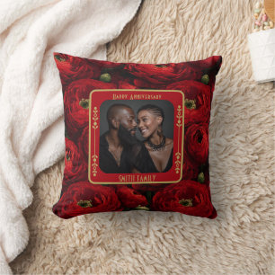 Elegantes Ehepartner 10. Jubiläums-Wurfkissen Kissen