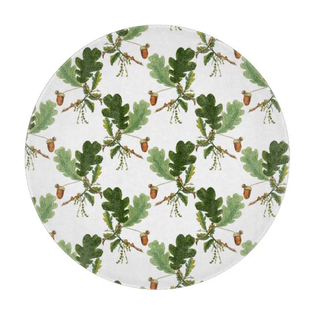 Elegantes Eichenholz Schneidebrett (Vorderseite)