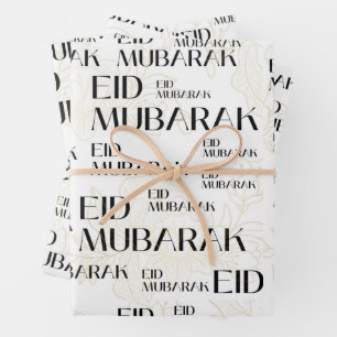 elegantes eid mubarak Geschenk Geschenkpapier Set