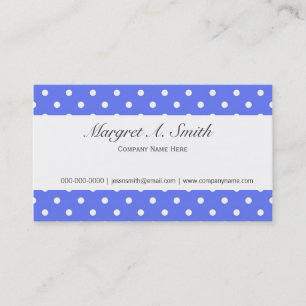 Elegantes, einfaches Design, kühle blaue und weiße Visitenkarte
