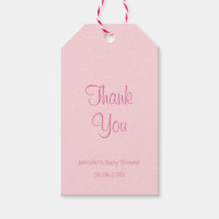 Elegantes einfaches Design Pink Baby Dusche Vielen