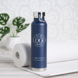 Elegantes einfaches Logo für Unternehmen mit Blue  Trinkflasche