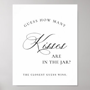 Elegantes Einfaches Minimalistisches Brautparty Poster