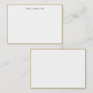 Elegantes einfaches, modernes Gold Textured Weddin Mitteilungskarte