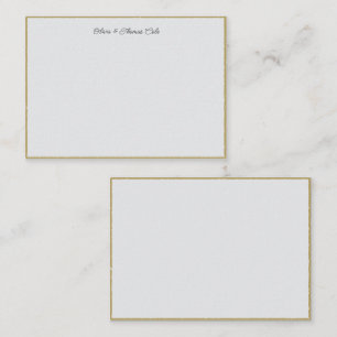 Elegantes einfaches, modernes Goldschiefer-Hochzei Mitteilungskarte