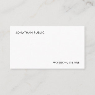 Elegantes einfaches, modernes Template Personalisi Visitenkarte