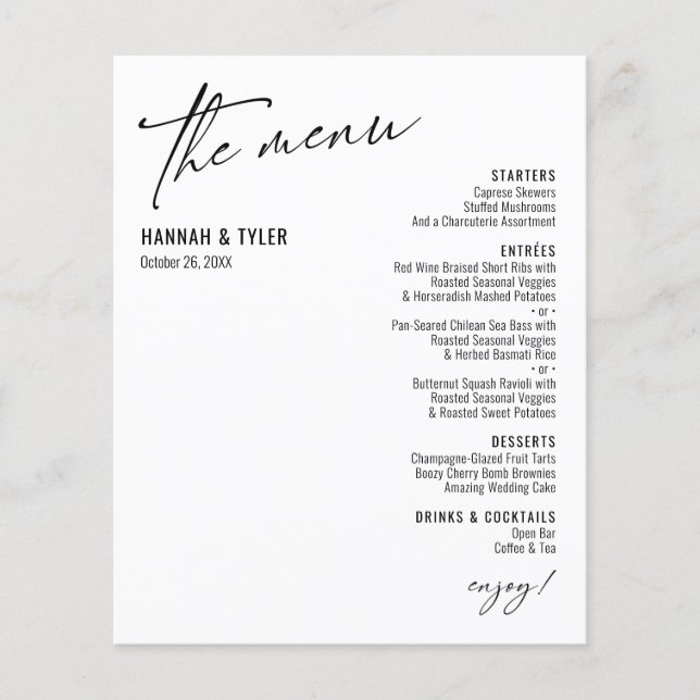 Elegantes, einfaches, modernes Typografie Weißes B (Vorderseite)