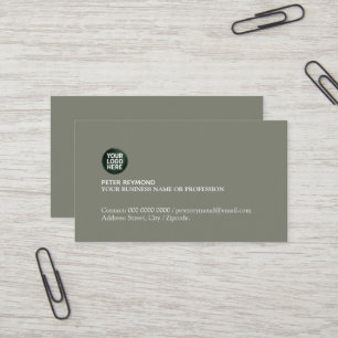 Elegantes einfaches professionelles Business-Logo Visitenkarte