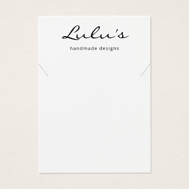 Elegantes, einfaches weißes Netzklassendisplay (Vorderseite)