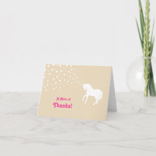 Elegantes Einhorn danken Ihnen zu kardieren Dankeskarte