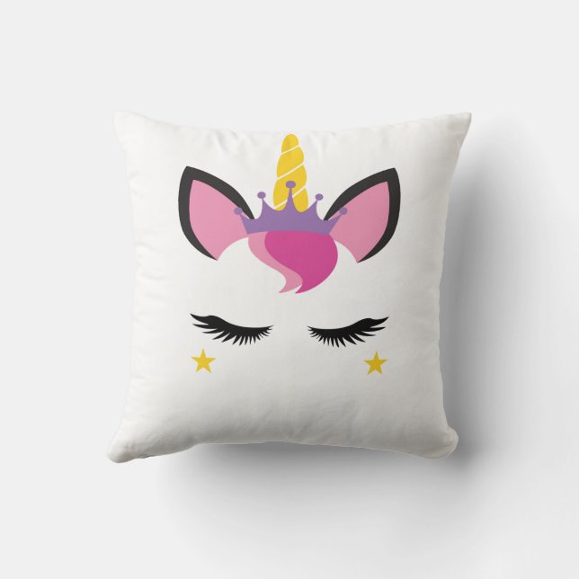 Elegantes Einhornkissen Kissen (Rückseite)