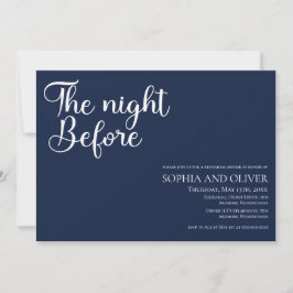 Elegantes einzigartiges Typografie-Probe-Dinner Einladung