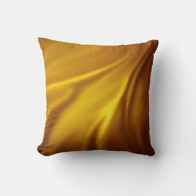 Elegantes elegantes, goldweißes Samtmuster Kissen (Vorderseite)