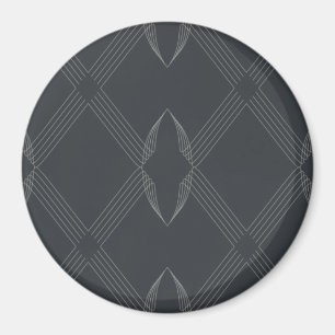 Elegantes, elegantes, luxuriöses, einfaches Linien Magnet