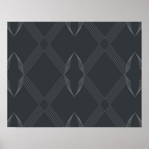Elegantes, elegantes, luxuriöses, einfaches Linien Poster