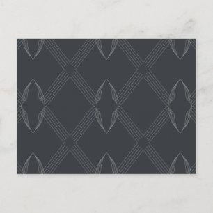 Elegantes, elegantes, luxuriöses, einfaches Linien Postkarte