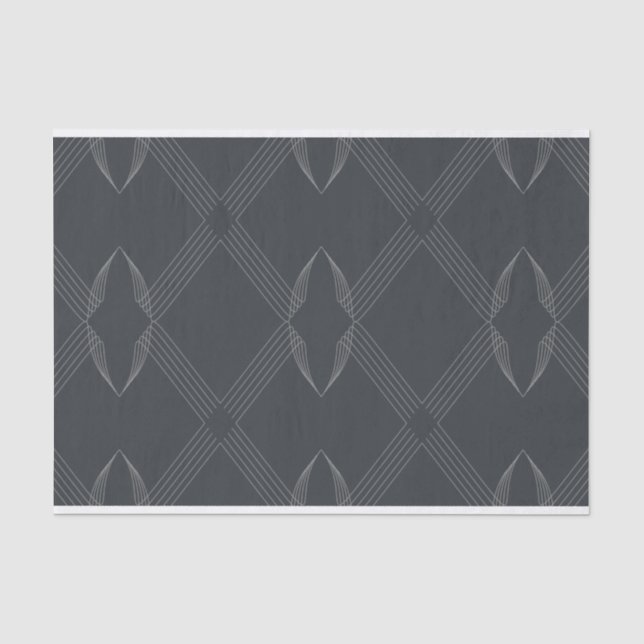 Elegantes, elegantes, luxuriöses, einfaches Linien Seidenpapier (Vorderseite)