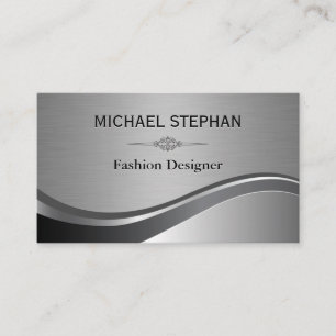 Elegantes Element / Silver Luxe Business Card Visitenkarte