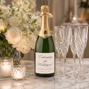 Elegantes Elfenbein-Kalligrafie-Script Hochzeit