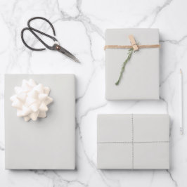 Elegantes Elfenbein Minimalistisch und elegant Geschenkpapier Set