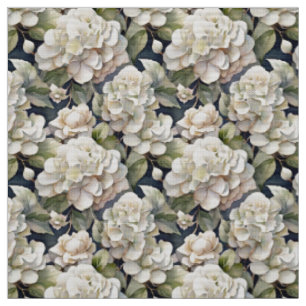 Elegantes Elfenbein, rosa grüne Marine, Aquarellbl Stoff