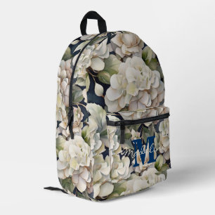 Elegantes elfenbeinfarbenes rosa Salbei-Aquarell-B Bedruckter Rucksack