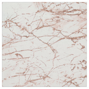 Elegantes Elfenbeinweißes Imitat Rose Goldmarmor  Stoff