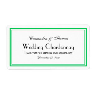 Elegantes Emerald Green Gerahmt H Weinflasche