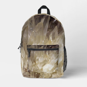 Elegantes Energy Graphic Clear Quarz Bedruckter Rucksack