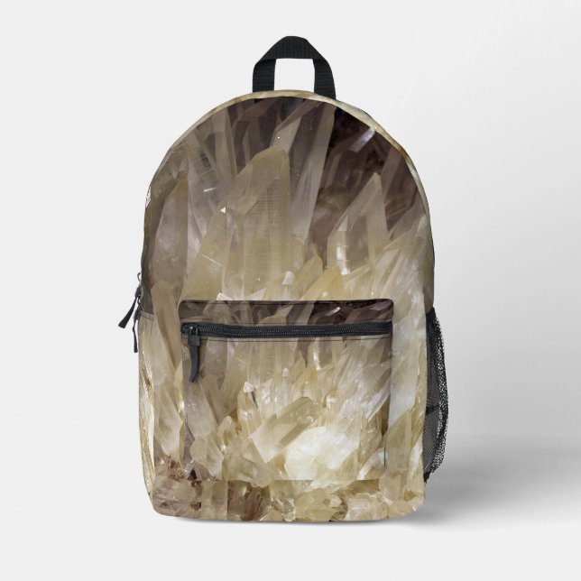 Elegantes Energy Graphic Clear Quarz Bedruckter Rucksack (Vorderseite)