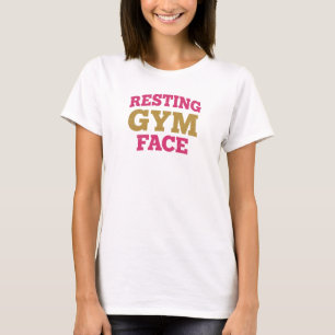 Elegantes ENTSPANNTES-GYM-GESICHT-Design T-Shirt