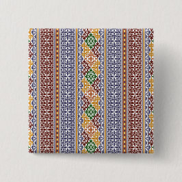 elegantes ethnisches Muster Button