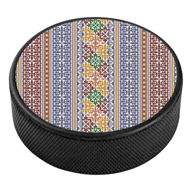 elegantes ethnisches Muster Eishockey Puck (3/4)