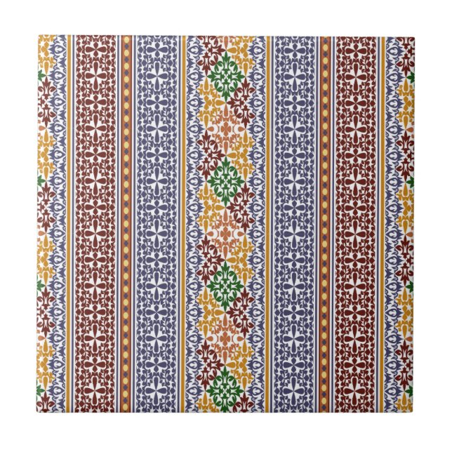elegantes ethnisches Muster Fliese (Vorderseite)