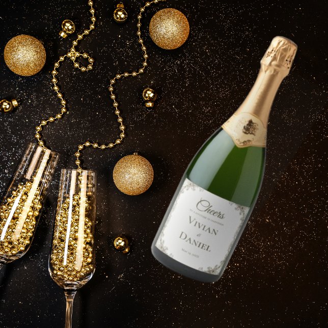 Elegantes Etikett für Hochzeitsweine (Von Creator hochgeladen)