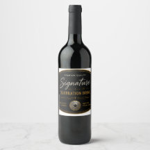 Elegantes Etikett für Signature Celebration Drink