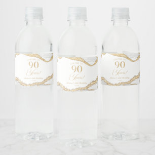 Élégantes étiquettes de bouteille d'eau pour 90e a