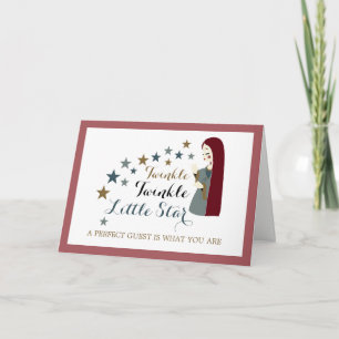 Élégantes Étoiles en chute, Merci de Baby shower