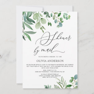 Elegantes Eucalyptus Foliage-Brautparty Einladung