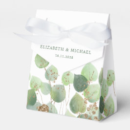 Elegantes Eukalyptus-Gastgeschenk Hochzeit Geschenkschachtel