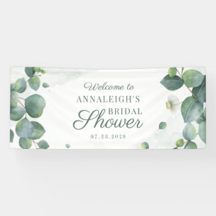 Elegantes Eukalyptus Sukkulentes Foliage-Brautpart Banner