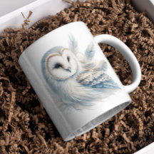 Elegantes Eule in Wasserfarbe