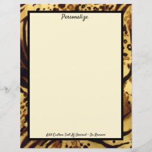 Elegantes exotisches Tigermuster-Wildtier-Schreibw