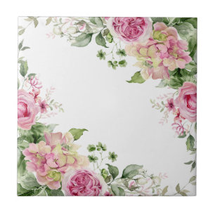 Elegantes exquisites Art Nouveau Blumendesign Fliese